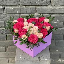 Цветочная композиция из Розы в коробке в Кошерово