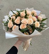 Букет Кремовые розы Латте в Кошерово