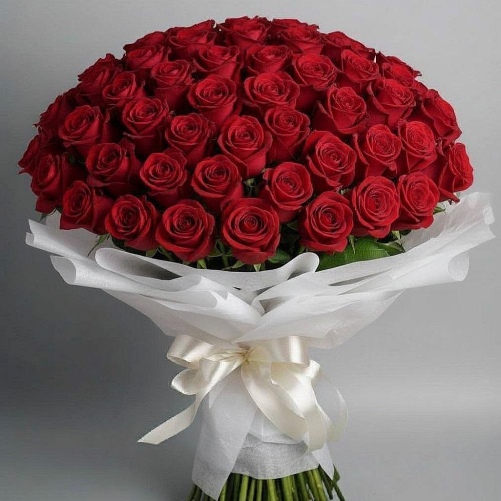 Букет 101 Красная роза Блэк Мэджик в Кошерово