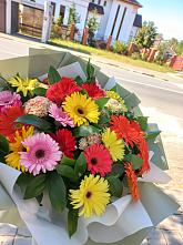 Букет цветов из:  Герберы #REPLACE_PRED# Кошерово