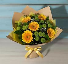 Букет цветов из:  Герберы и Хризантемы в Кошерово
