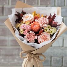 Букет цветов из:  Гвоздики, Хризантемы и Розы в Кошерово