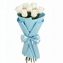 Букет 7 белых роз Проуд #REPLACE_PRED# Кошерово