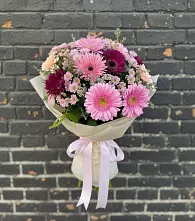 Букет цветов из:  Герберы и Хризантемы в Кошерово