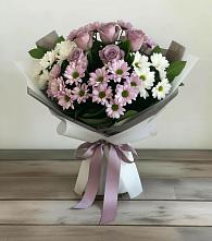 Букет цветов из:  Хризантемы и Розы в Кошерово