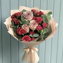 Букет цветов из:  Гвоздики и Розы #REPLACE_PRED# Кошерово