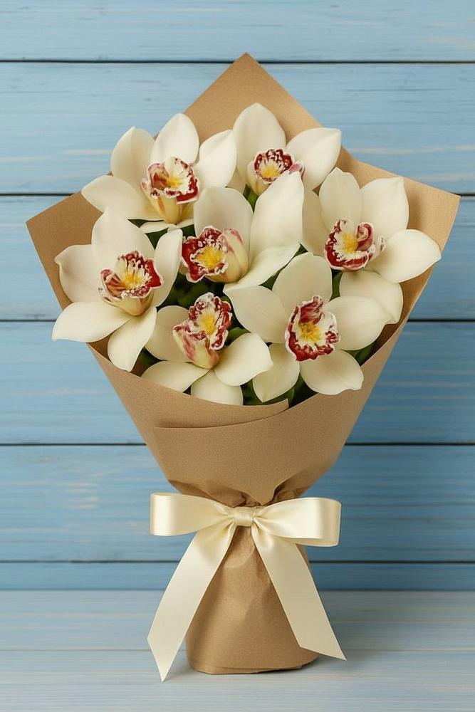 Букет цветов из: Орхидеи и Розы в Кошерово