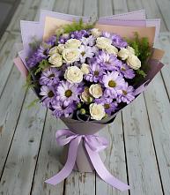 Букет цветов из:  Хризантемы и Розы в Кошерово